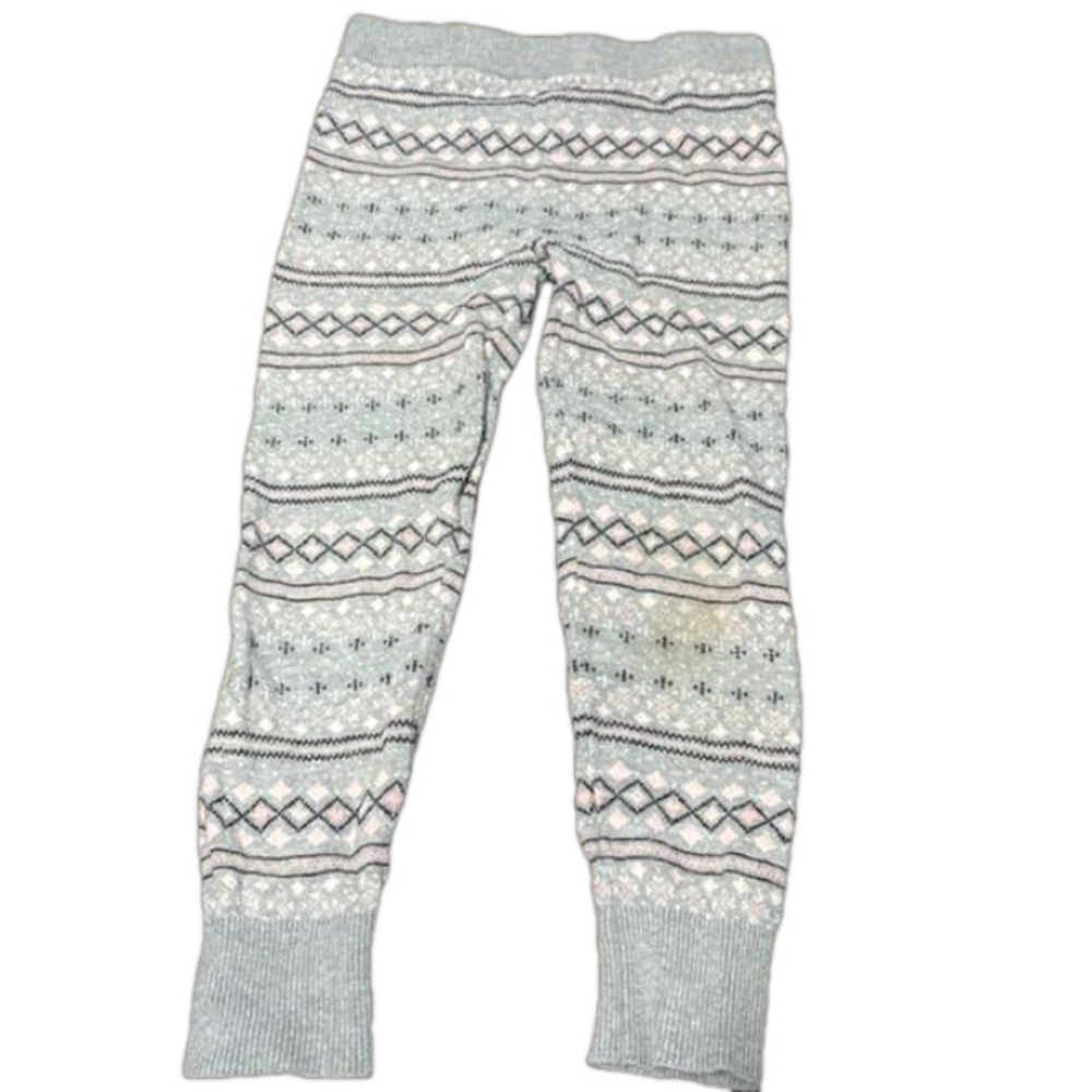 5/$25 Girls 4T Sweater Leggings Grey Pink